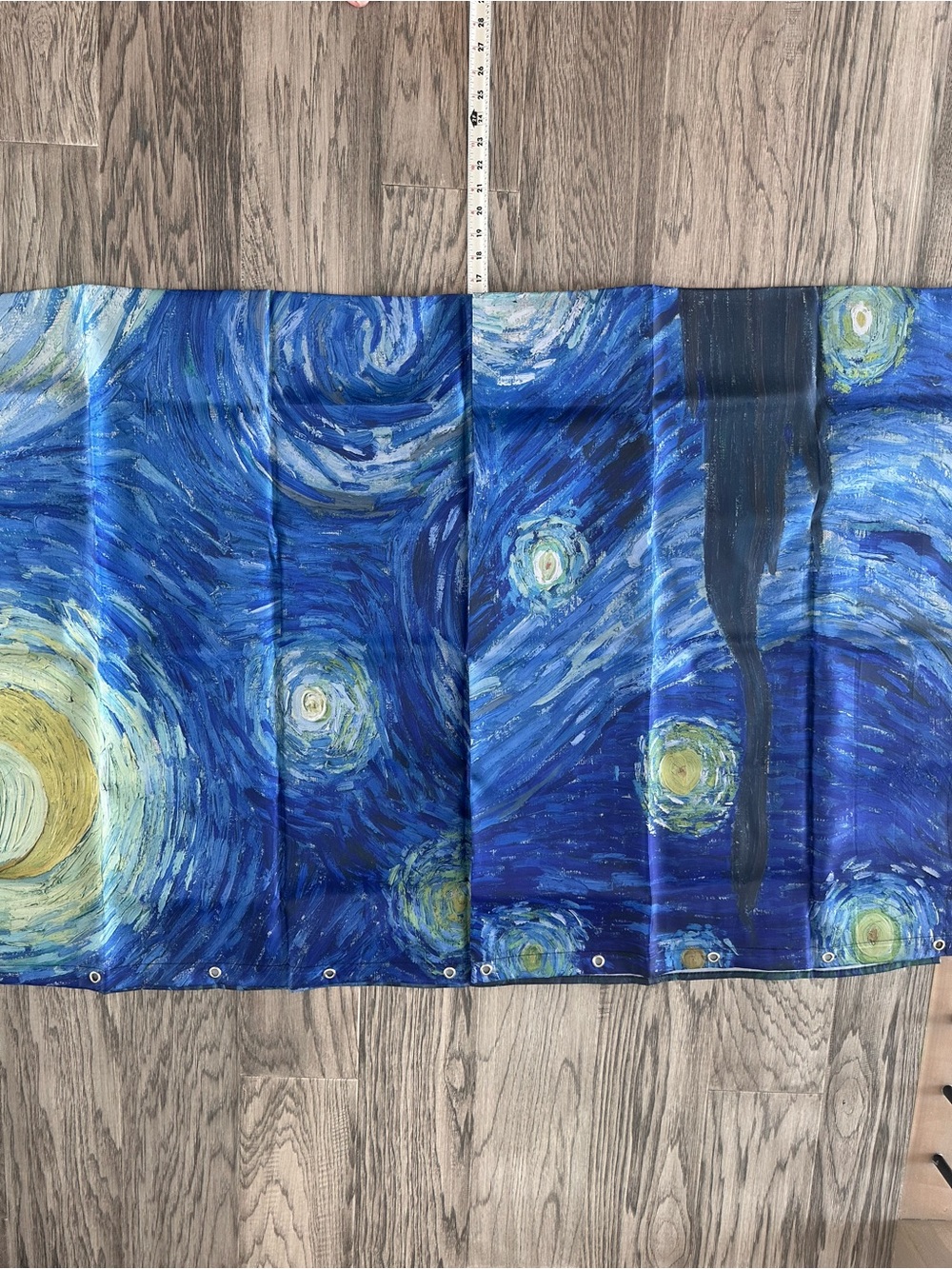Blue Starry Night Shower Curtain